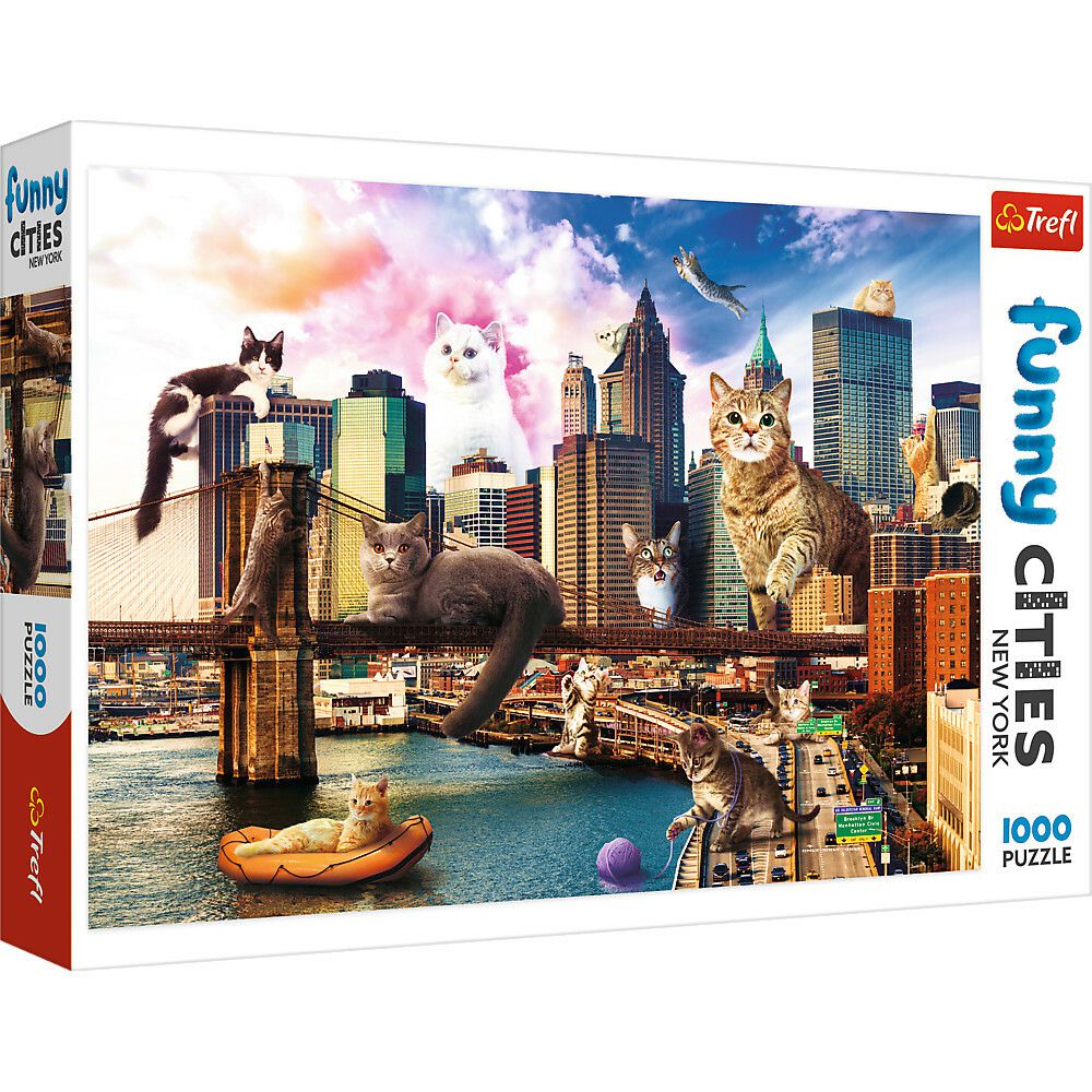 1000 Piece Jigsaw Puzzle,Cats In New York | Puzzles Imaginative Learning Puzzles