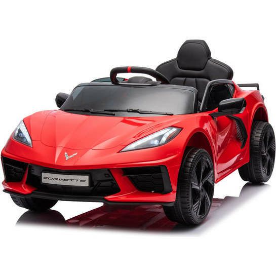 12V Chevrolet Corvette C8 1-Seater Kids Ride-On Car (Red) | Ride-Ons Outdoor Red