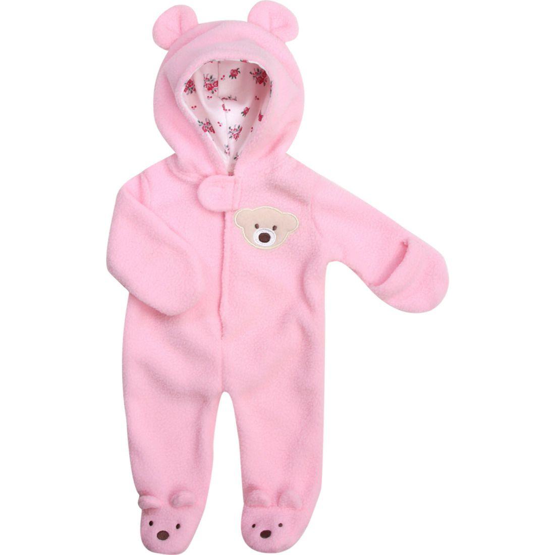 15" Doll Fleece Bear Hooded Snowsuit, Light Pink | Dolls & Doll Accessories Dolls & Doll Accessories Dolls & Doll Accessories