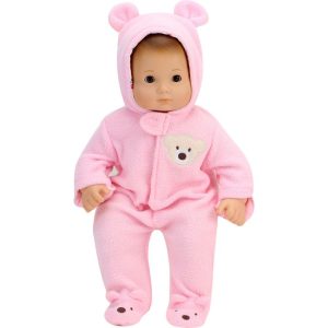 15" Doll Fleece Bear Hooded Snowsuit, Light Pink | Dolls & Doll Accessories Dolls & Doll Accessories Dolls & Doll Accessories