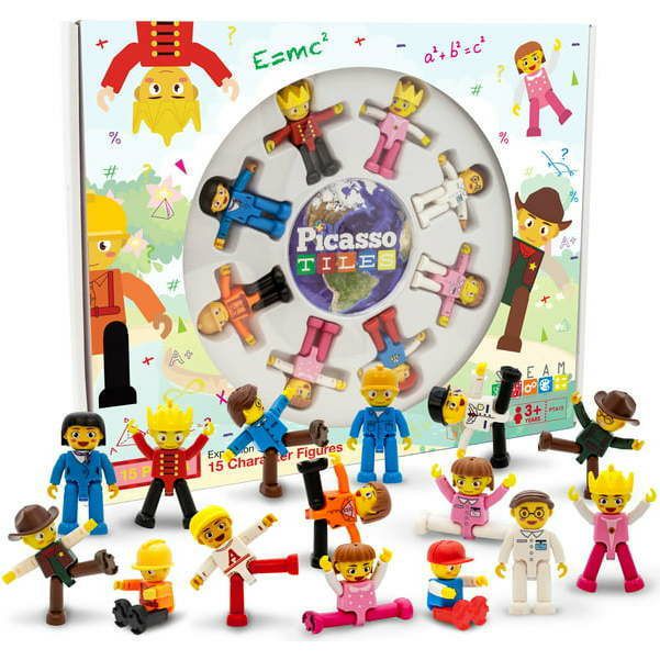 15 Piece Character Figure Set | Toy Figures & Playsets Imaginative Learning Multi