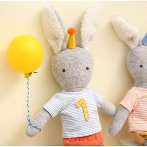 1St Year Birthday Medium Bunny Doll | Plush Baby & Toddler Multi