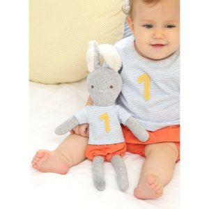 1St Year Birthday Medium Bunny Doll | Plush Baby & Toddler Multi