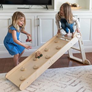 2-In-1 Folding Learn ‘N Slide Natural | Play Room Kids Natural