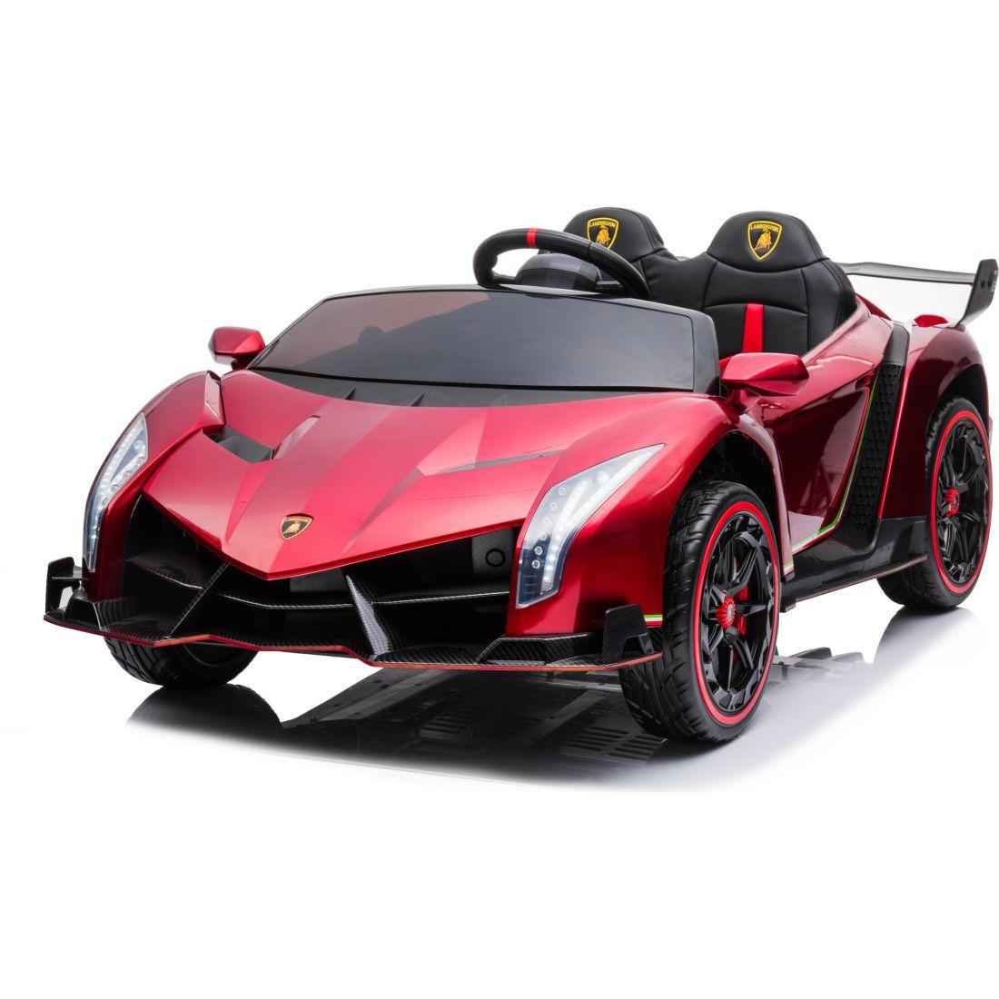 24V 4X4 Lamborghini Veneno 2 Seater Ride On Car Red | Ride-Ons Outdoor Ride-Ons