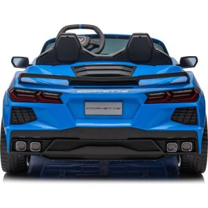 24V Chevrolet Corvette C8 2-Seater Ride On Car | Ride-Ons Outdoor Blue