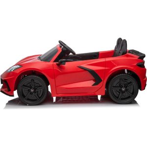 24V Chevrolet Corvette C8 2-Seater Ride On Car | Ride-Ons Outdoor Red