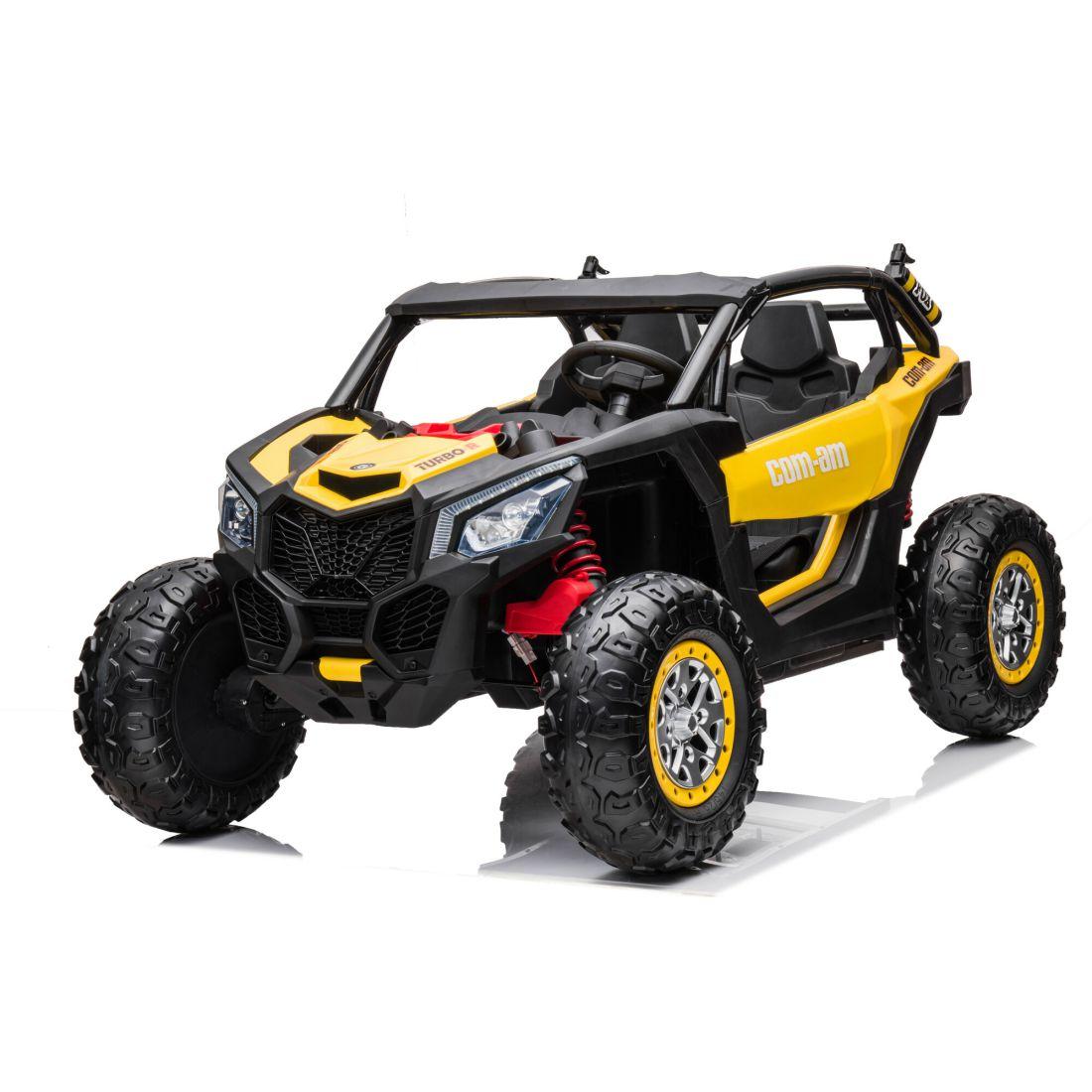 24Vnew Utv 2 Seater Ride On Yellow | Ride-Ons Outdoor Ride-Ons