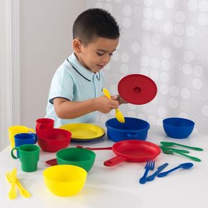 27Pc Cookware Set, Primary | Play Food & Accessories Kids Multi