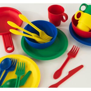 27Pc Cookware Set, Primary | Play Food & Accessories Kids Multi