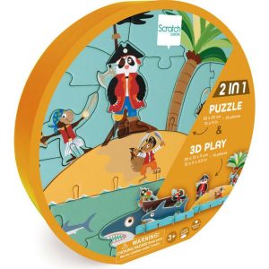 3D Play Puzzles Pirates | Puzzles Imaginative Learning Multi