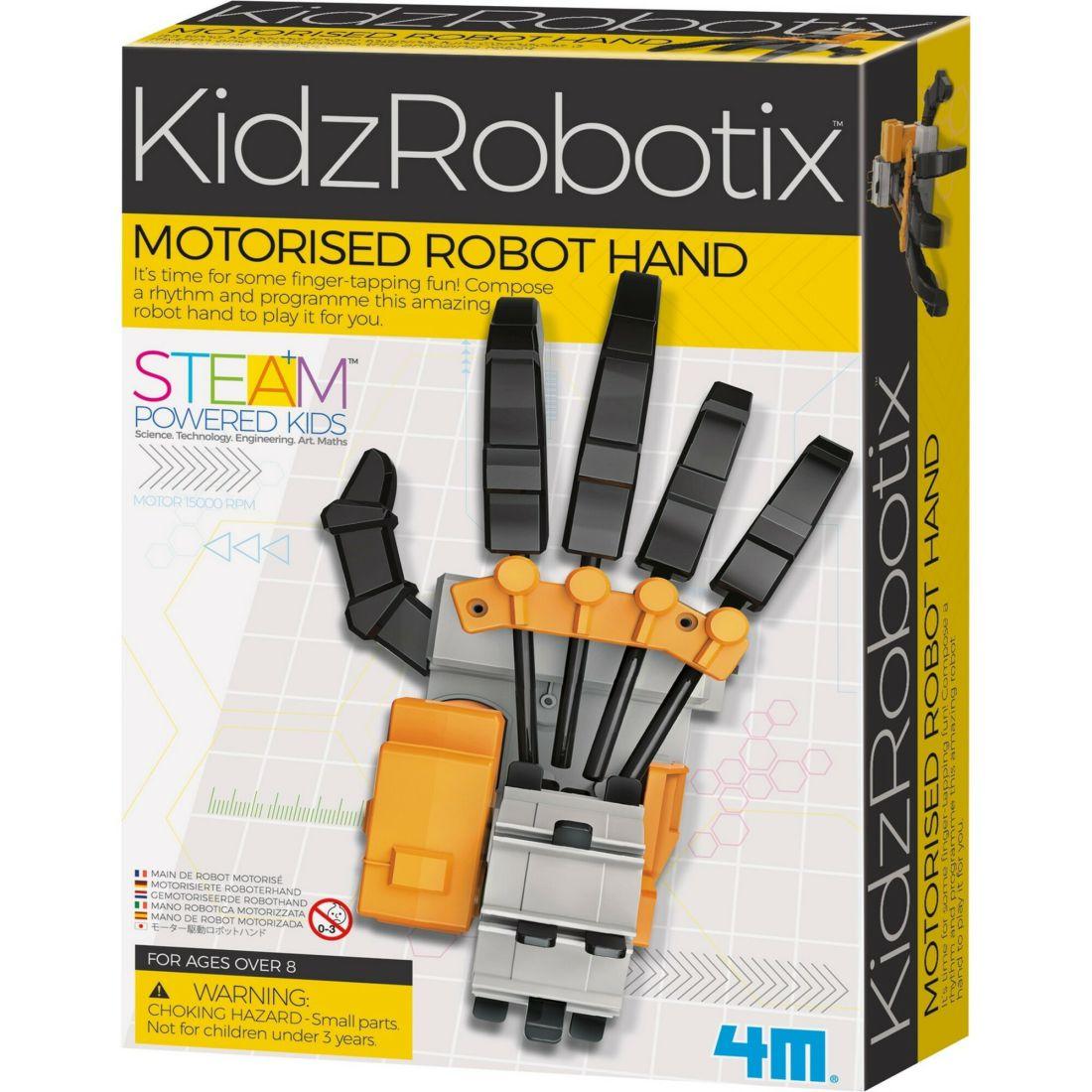 4M 4073 Kidzrobotix Motorized Robot Hand Kids Science Kit | STEM Toys Kids Multi