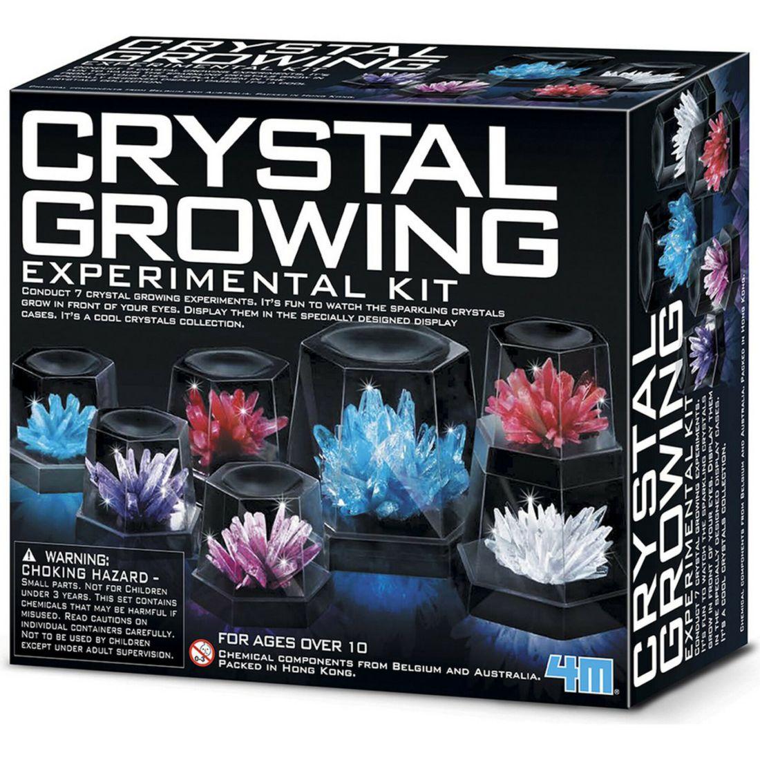 4M Crystal Growing Science Experimental Kit – 7 Crystal Science Experiments With Display Cases – Easy Diy Stem Toy | STEM Toys Kids Multi