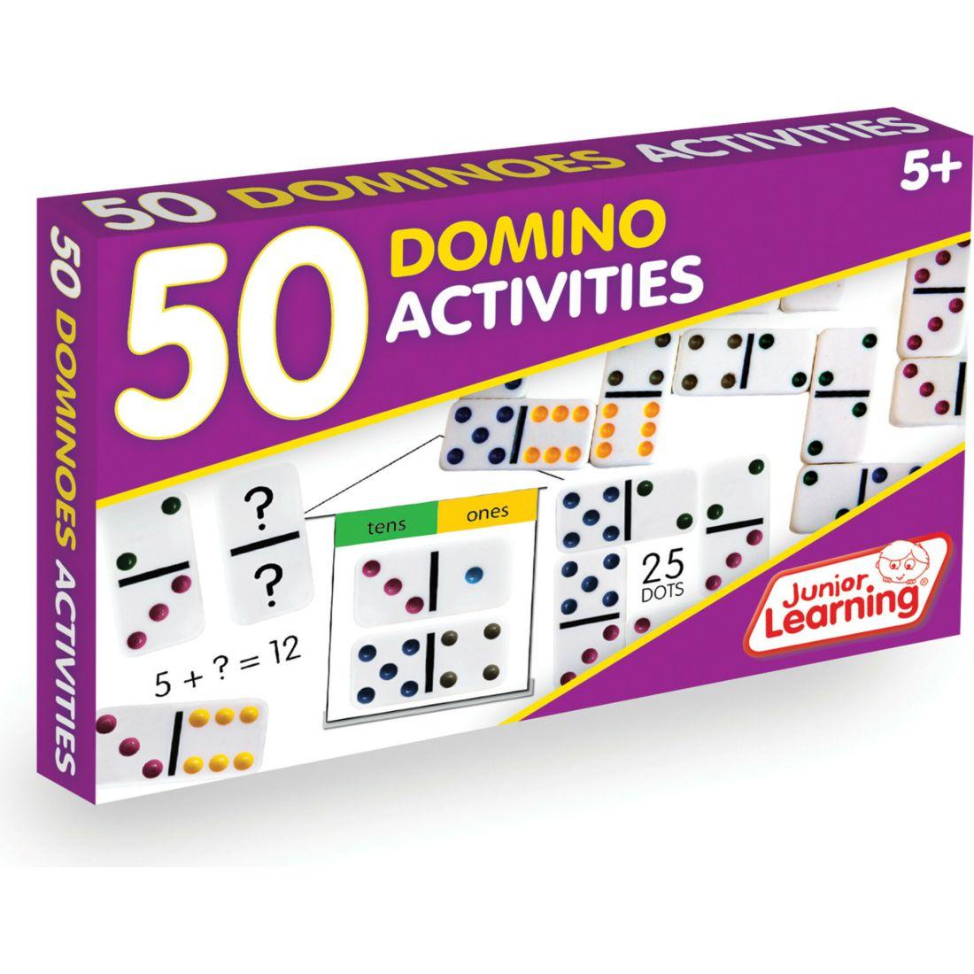 50 Domino Activities For Ages 5-6 Kindergarten Grade 2 Learning | STEM Toys Kids Multi