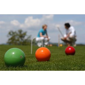 6 Player Croquet Set With Trolley | Sports Outdoor Natural