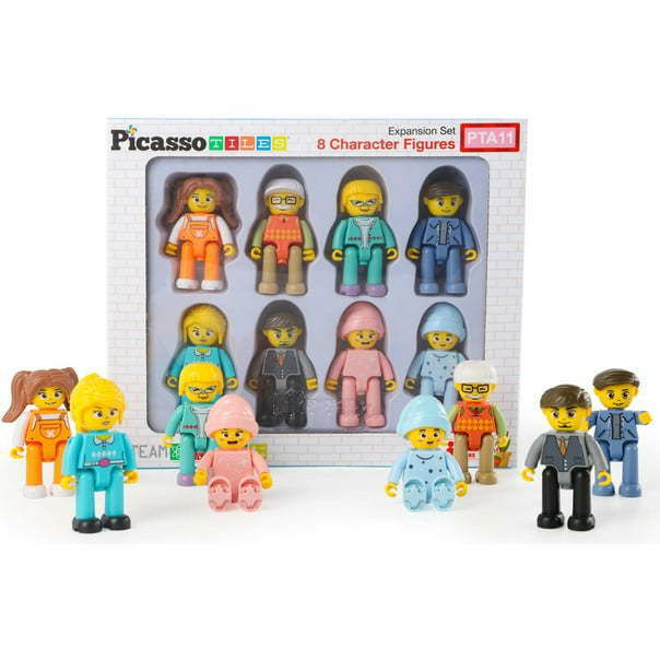 8 Piece Family Character Figure Set | Toy Figures & Playsets Imaginative Learning Multi