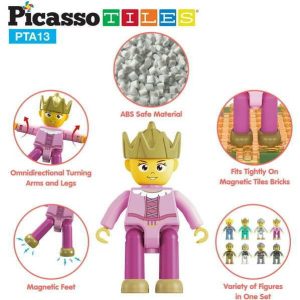 8 Piece Medieval King And Knights Character Figure Set | Toy Figures & Playsets Imaginative Learning Multi