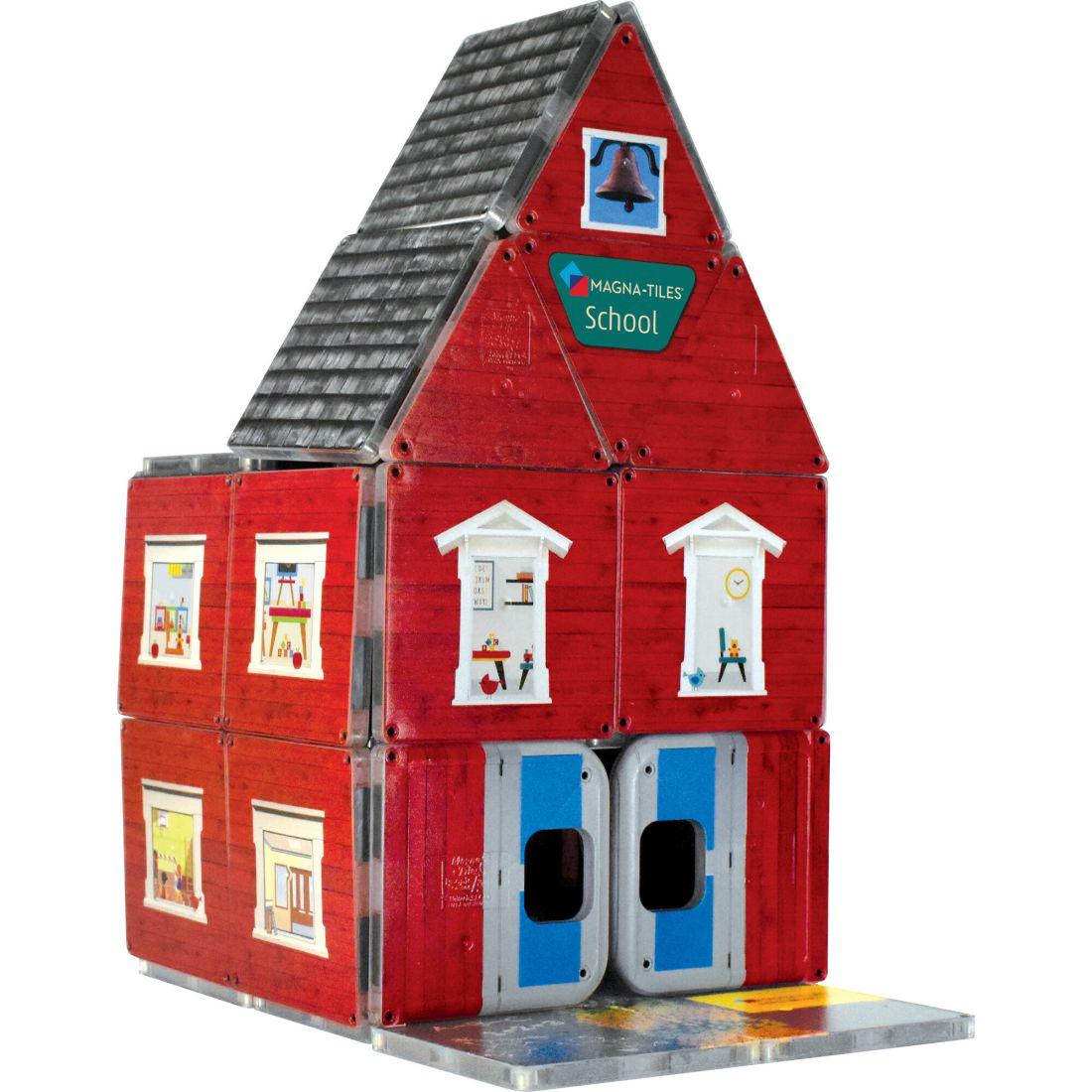 Abc Schoolhouse Magna-Tiles Structures | STEM Toys Kids Red