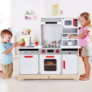 All-In-1 Kitchen Kid’S Wooden Toy Playset & Accessories | Play Kitchens Kids Multi