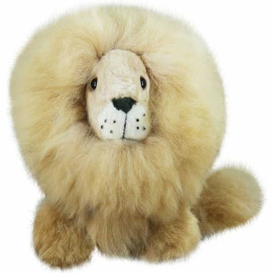 Alpaca Stuffed Lion, 12" | Plush Kids Beige