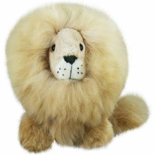 Alpaca Stuffed Lion, 9" | Plush Kids Beige