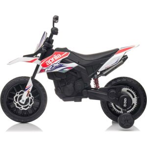 Aprilia Motorcycle 12V White | Ride-Ons Outdoor Ride-Ons