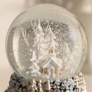 Ashfield & Harkness Winterland Church Decorative Snow Globe | Play Room Kids Multi