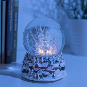 Ashfield & Harkness Winterland Church Decorative Snow Globe | Play Room Kids Multi