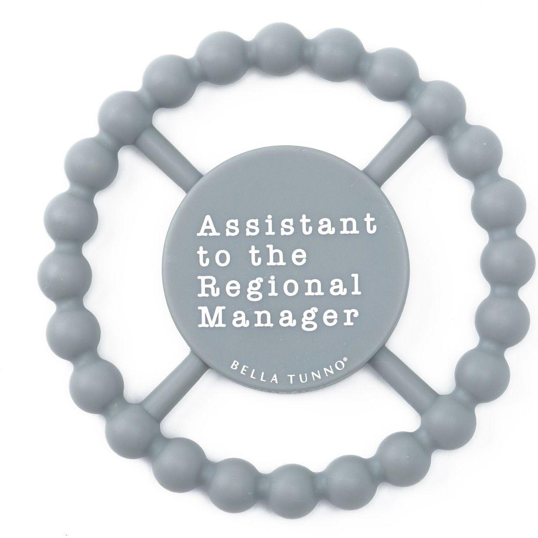 Assistant To The Manager Happy Teether, Grey | Teethers & Rattles Baby & Toddler Grey