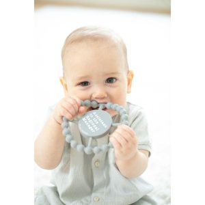 Assistant To The Manager Happy Teether, Grey | Teethers & Rattles Baby & Toddler Grey