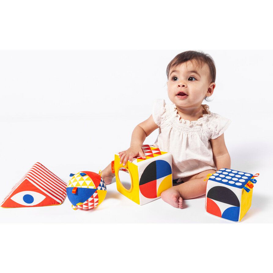 Baby Bauhaus, 4 Soft Objects | Activity Gyms & Playmats Activity Gyms & Playmats Activity Gyms & Playmats