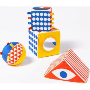 Baby Bauhaus, 4 Soft Objects | Activity Gyms & Playmats Activity Gyms & Playmats Activity Gyms & Playmats