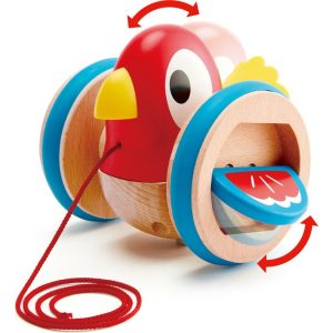 Baby Bird Pull-Along Wooden Toddler Toy, Ages 12 Mo+ | Push & Pull Baby & Toddler Multi