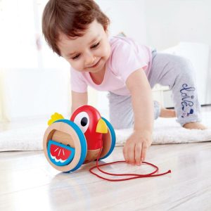 Baby Bird Pull-Along Wooden Toddler Toy, Ages 12 Mo+ | Push & Pull Baby & Toddler Multi