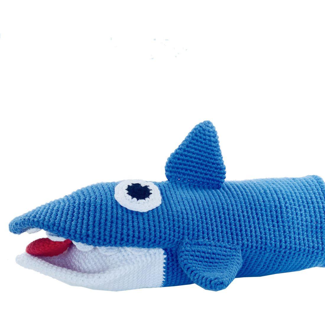 Baby Shark Hand Puppet | Plush Baby & Toddler Blue