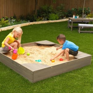 Backyard Sandbox, Gray | Yard & Lawn Games Outdoor Grey