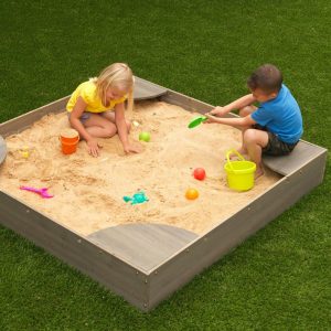 Backyard Sandbox, Gray | Yard & Lawn Games Outdoor Grey