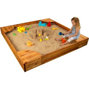 Backyard Sandbox, Honey | Yard & Lawn Games Outdoor Tan