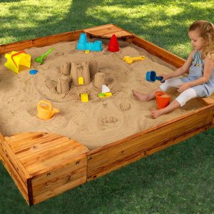 Backyard Sandbox, Honey | Yard & Lawn Games Outdoor Tan