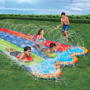 Banzai Triple Racer Water Slide With 3 Body Boards, 16 Ft X 82 In | Water Toys Outdoor Water Toys