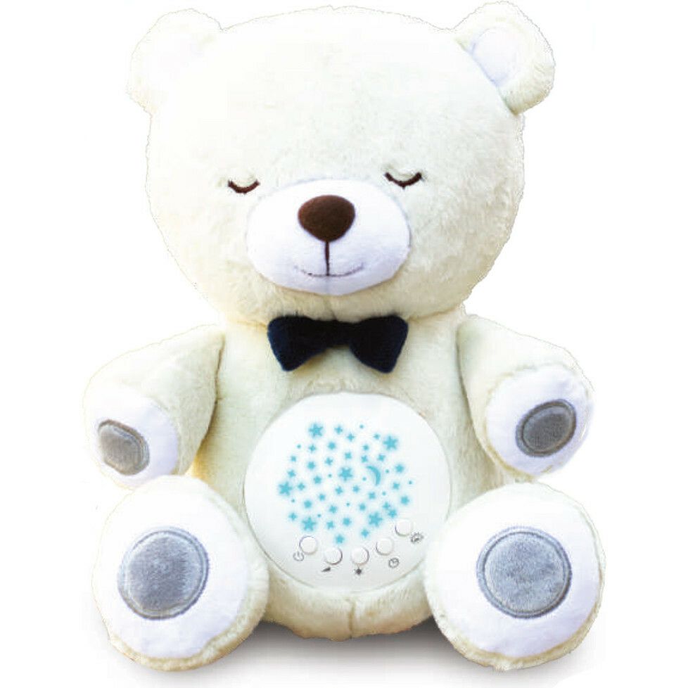 Bear Plush Sound Soother, White | Infant Development Baby & Toddler Infant Development