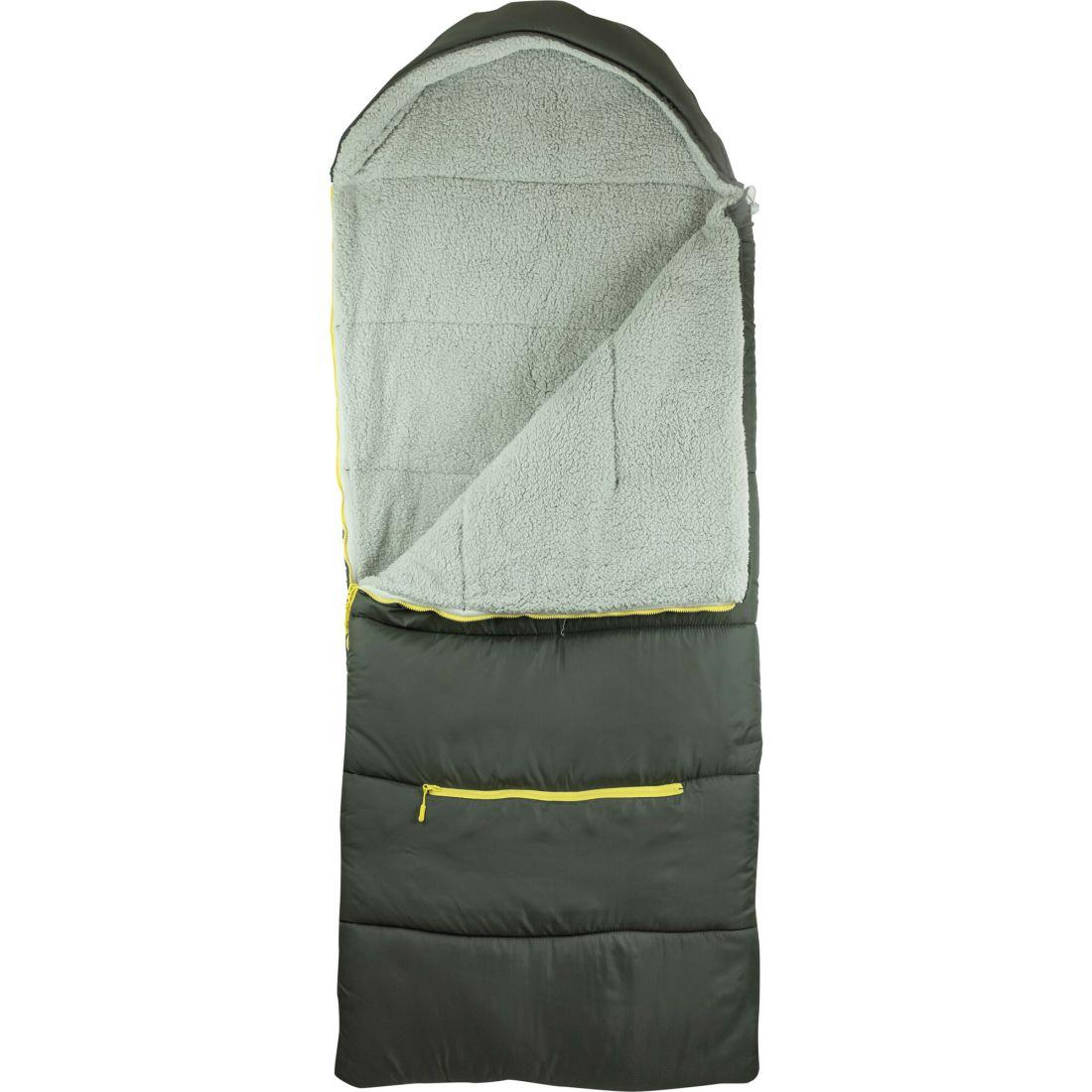 Big Kid’S Sleep-N-Pack Sleepbag, Charcoal And Marshmallow Grey Sherpa | Yard & Lawn Games Outdoor Black