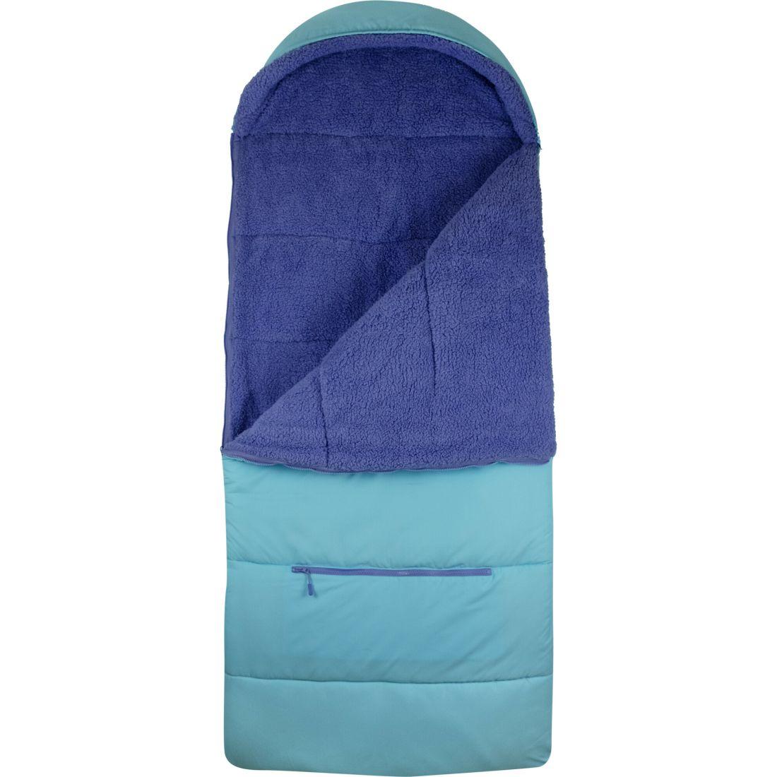 Big Kid’S Sleep-N-Pack Sleepbag, Clearwater And Violet Dream Sherpa | Yard & Lawn Games Outdoor Blue