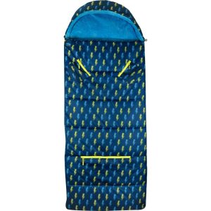 Big Kid’S Sleep-N-Pack Sleepbag, Lightening Bolt And Pale Aqua | Yard & Lawn Games Outdoor Navy