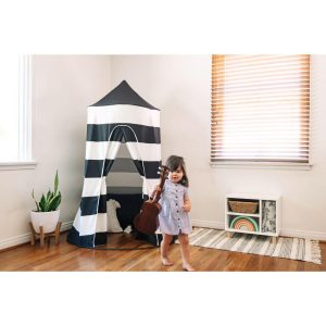 Black And White Pop Up Playhome, Stripes | Play Tents & Playhouses Imaginative Learning Play Tents & Playhouses