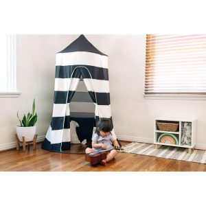 Black And White Pop Up Playhome, Stripes | Play Tents & Playhouses Imaginative Learning Play Tents & Playhouses