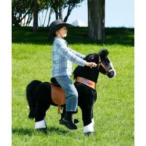 Black Horse With White Hoof, Large | Ride-Ons Outdoor Black