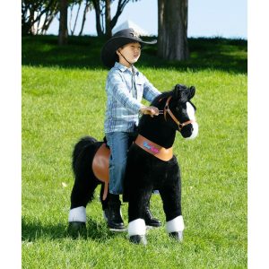 Black Horse With White Hoof, Large | Ride-Ons Outdoor Black