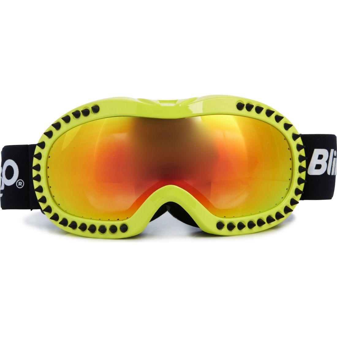 Black Spike Lime Frame Ski Goggle | Sports Outdoor Green