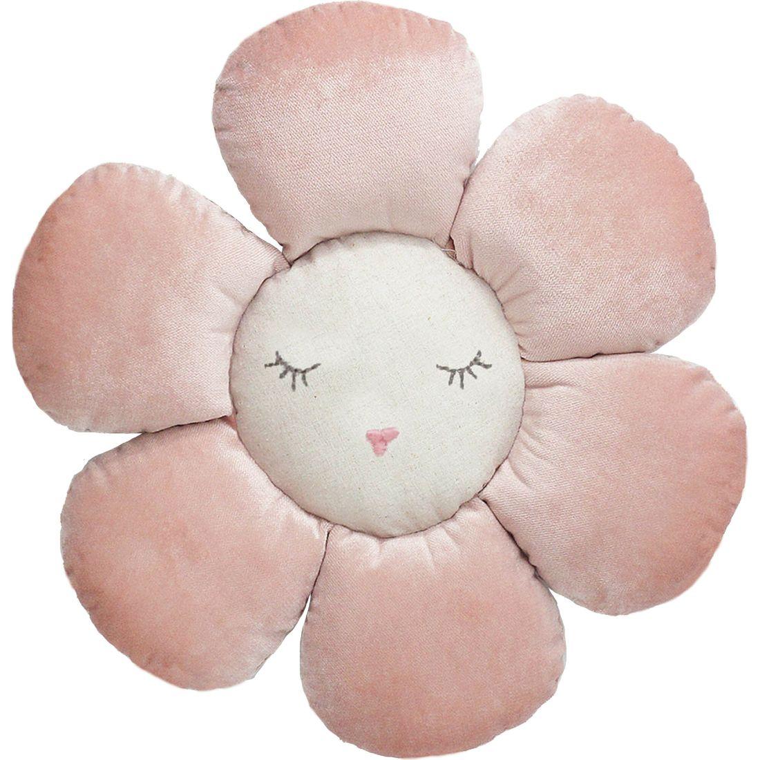 Bloom Flower Pillow, Pink | Plush Kids Pink